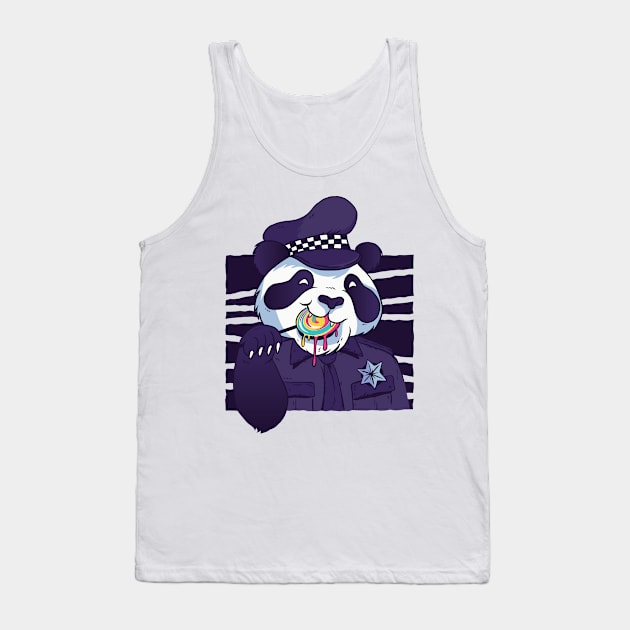 Police Panda Tank Top by EarlAdrian